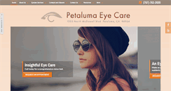Desktop Screenshot of petalumaeyecare.com
